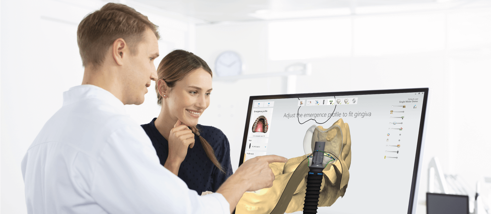 Implant Studio tervezőszoftver klinikai használatban